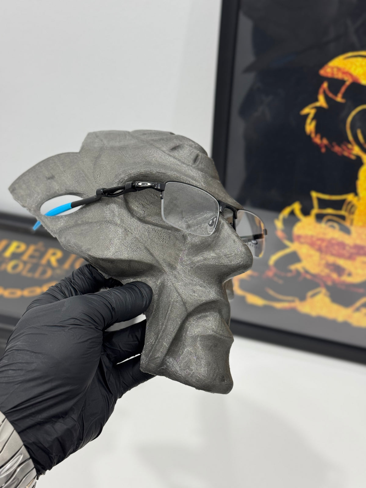 Óculos de Descanso Lupa do Vilão Mola borracha azul