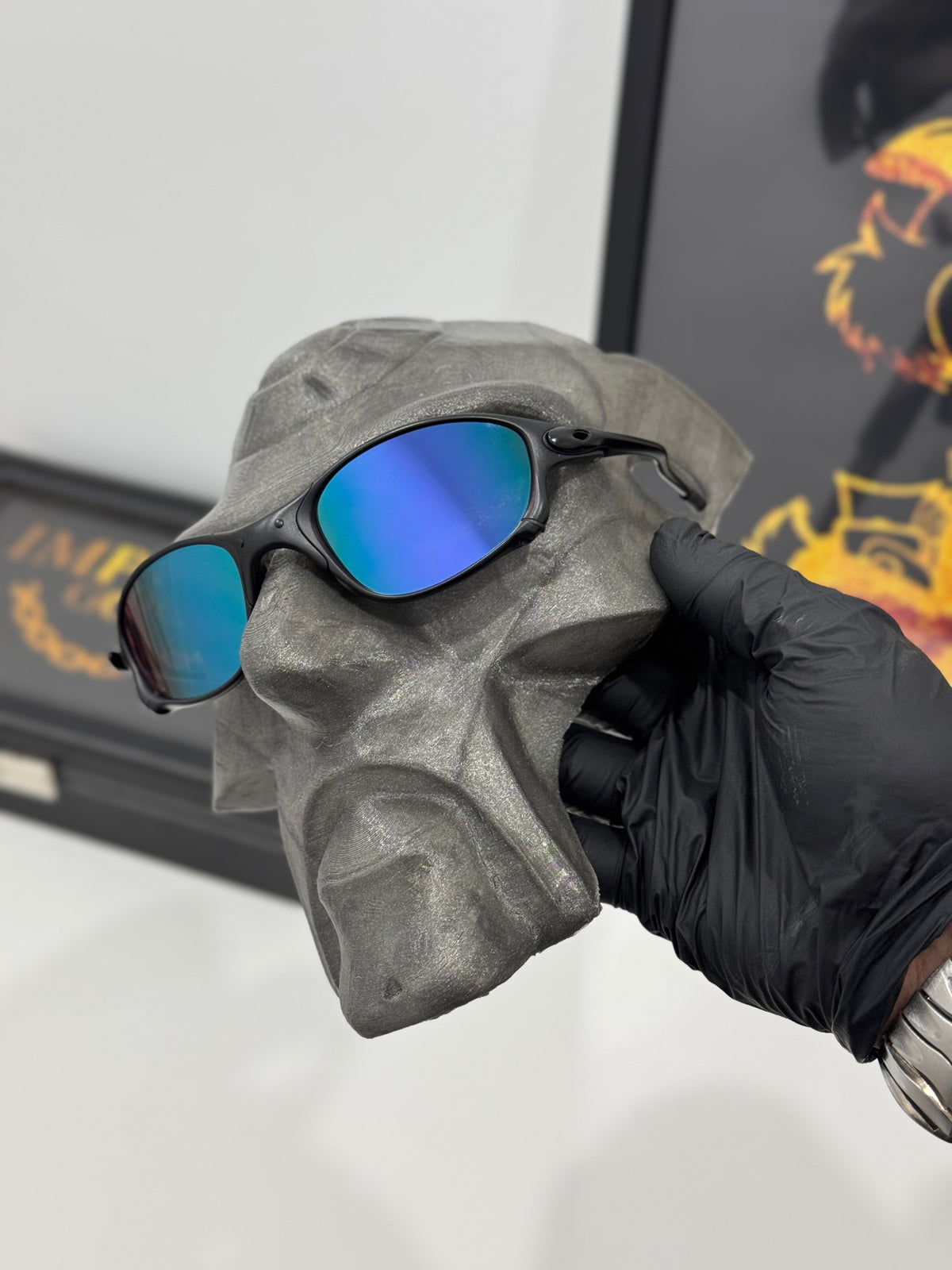 Óculos de Sol Double X Carbon Lentes azul