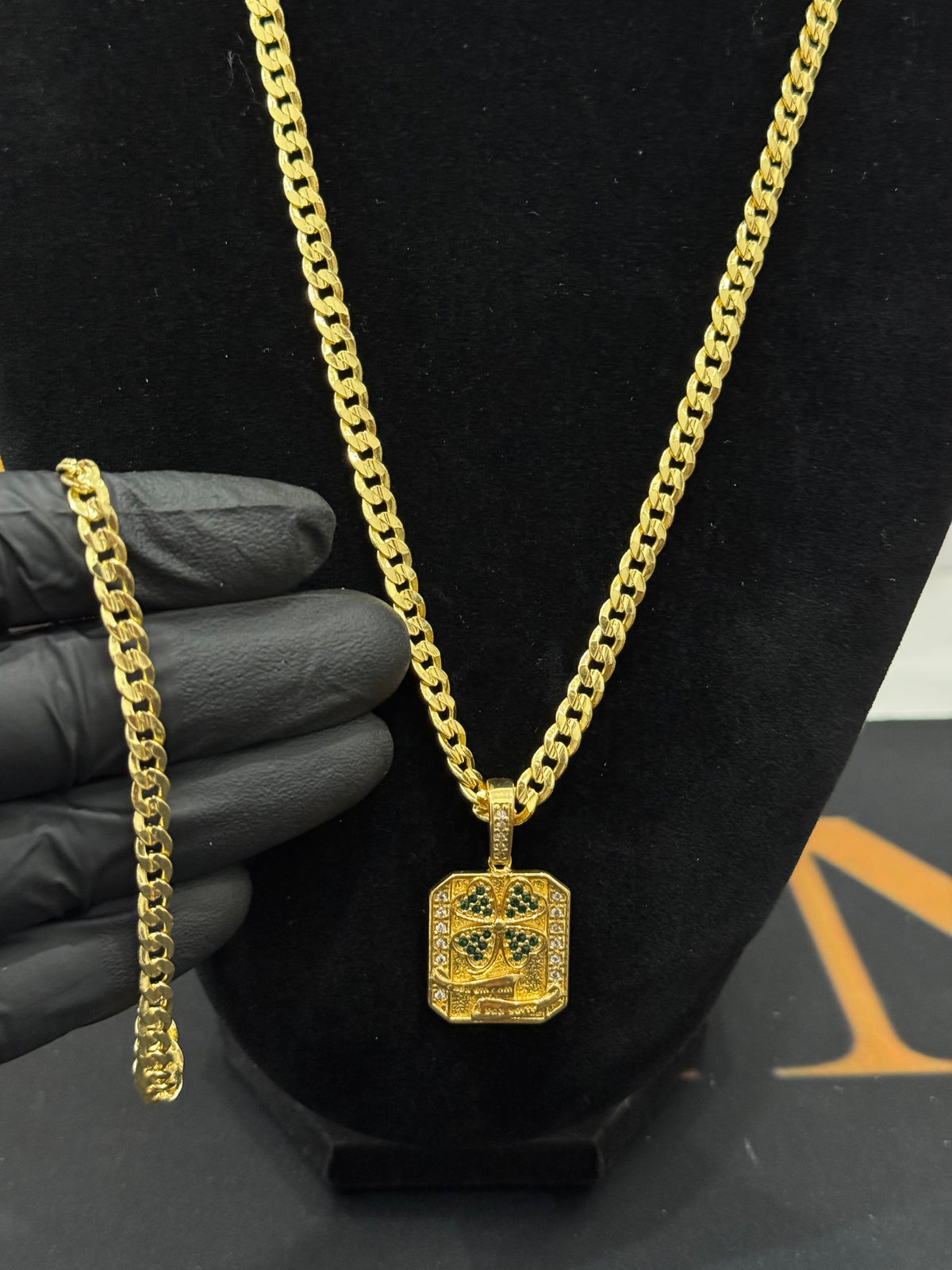 Friso grumet 5mm - 70cm + pulseira 21cm