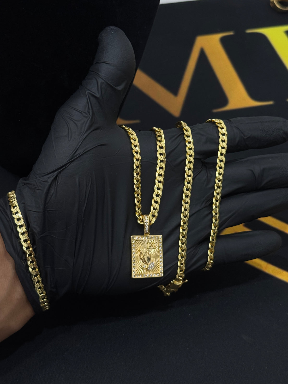 Friso grumet 5mm - 70cm + pulseira 21cm