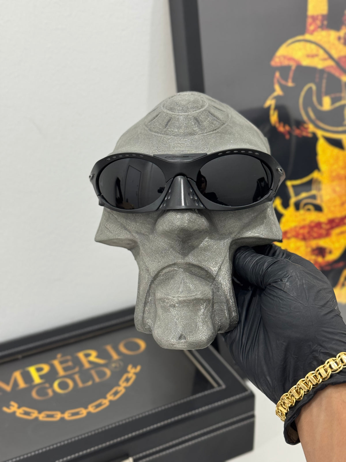 Plantaris All Black perna Cinza