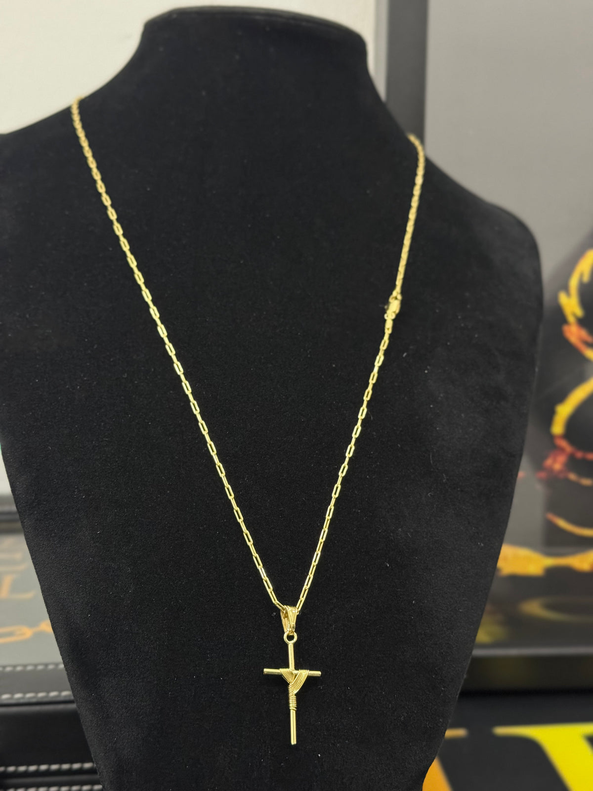 Friso Cartier  1mm - tamanho 70cm + Cruz