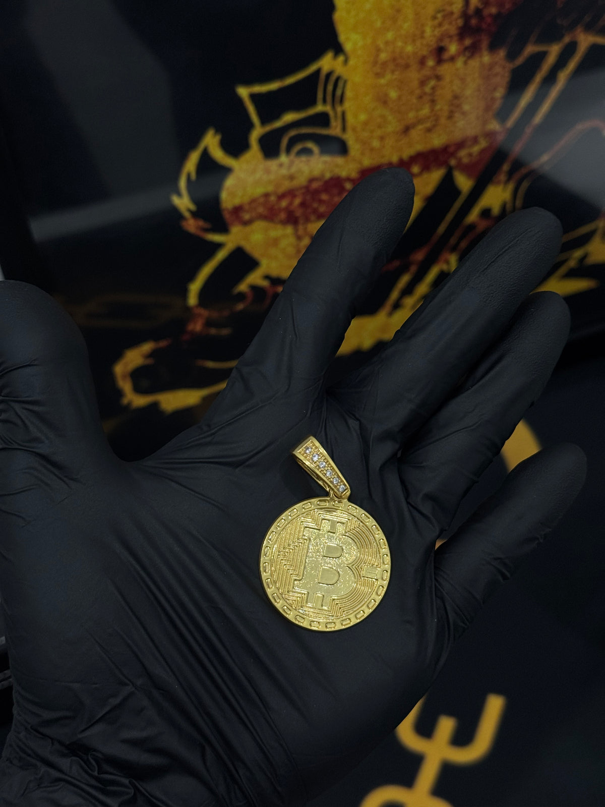 Pingente Bitcoin- Tamanho G