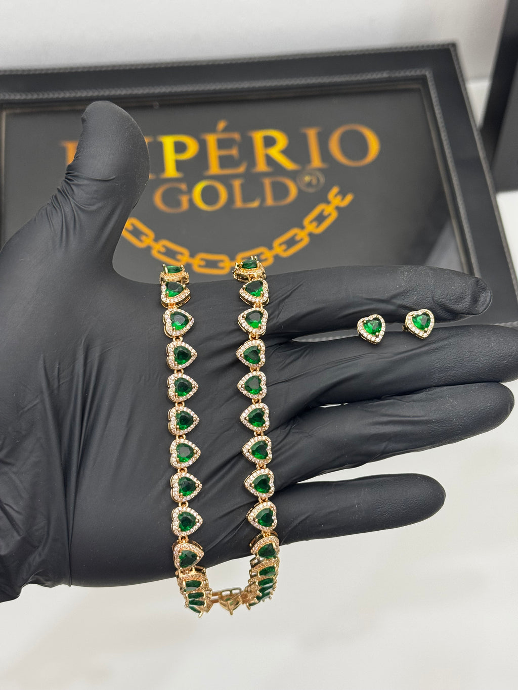 Conjunto Riviera Coração Esmeralda