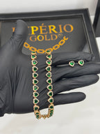 Conjunto Riviera Coração Esmeralda