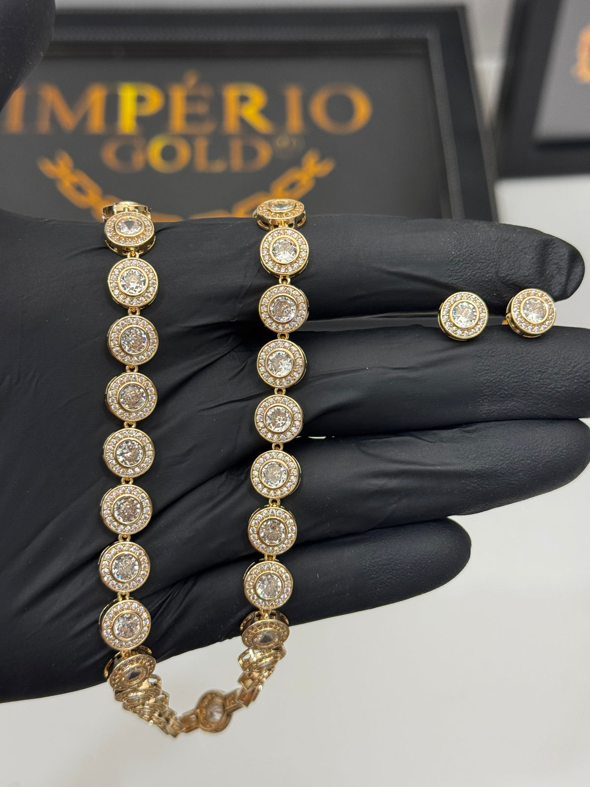 Conjunto Riviera Zircônias Branca