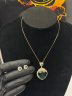 Conjunto Coração Pedraria Verde