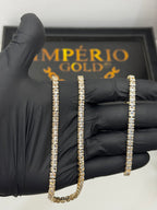 Conjunto Riviera Clássico Cravejado Cordão + Pulseira