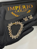 Conjunto pulseira+ Brincos ônix