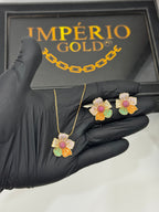 Conjunto Cordão + Brincos