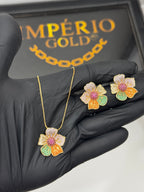 Conjunto Cordão + Brincos