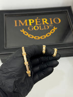 Conjunto Bracelete + Brincos luxuoso
