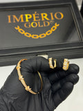 Conjunto Bracelete + Brincos luxuoso