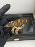 Brinco argolinha banho de ouro