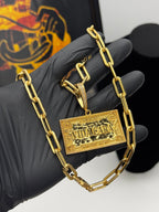 Friso Cartier 10mm - tamanho 60cm + Pingente Placa Vida Cara