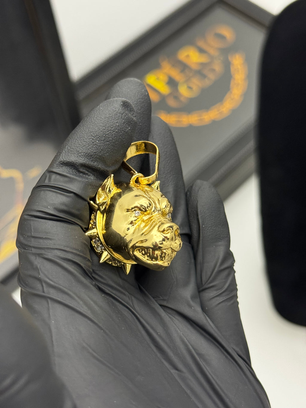 Pingente - Banhado a ouro 18k - para cordão 5mm até 10mm