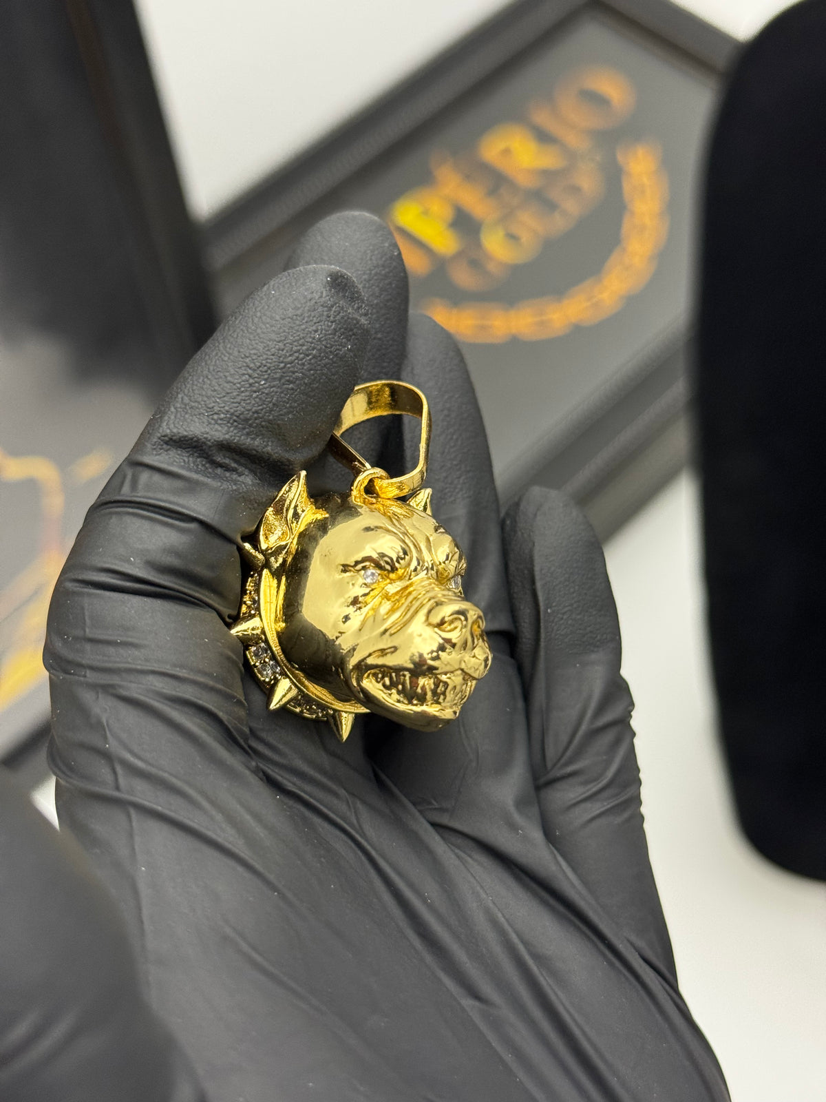 Pingente - Banhado a ouro 18k - para cordão 5mm até 10mm