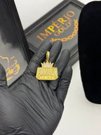 Pingente Favela Venceu - Banhado a ouro 18k - para cordão 3mm até 7mm